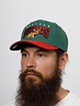 Бейсболка MITCHELL NESS арт. HHSS6279-SSUYYPPPGREN Seattle Supersonics NBA (оливковый / красный)